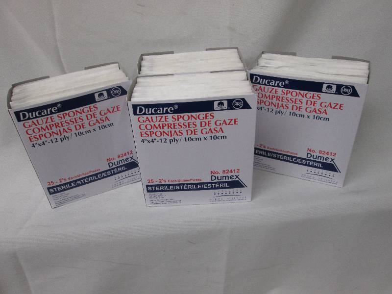 Lot of 4  Ducare Gauze 4x4 Spong...