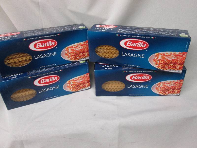 Lot of 4 boxes Barilla Lasagne past...