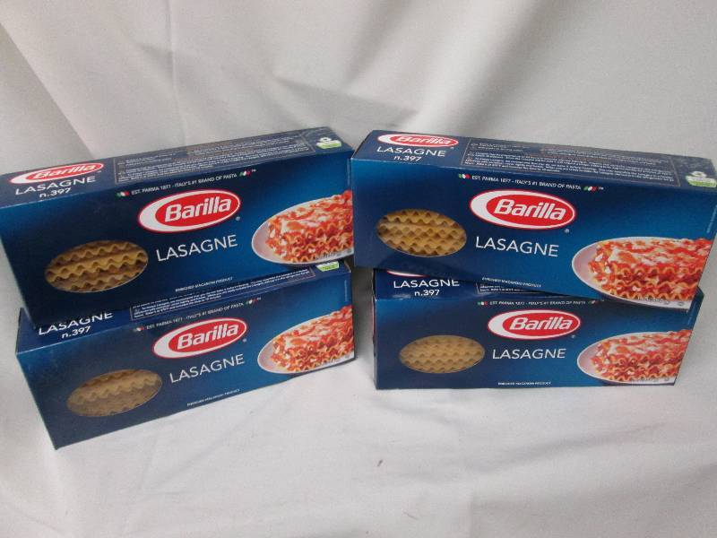 Lot of 4 boxes Barilla Lasagne past...