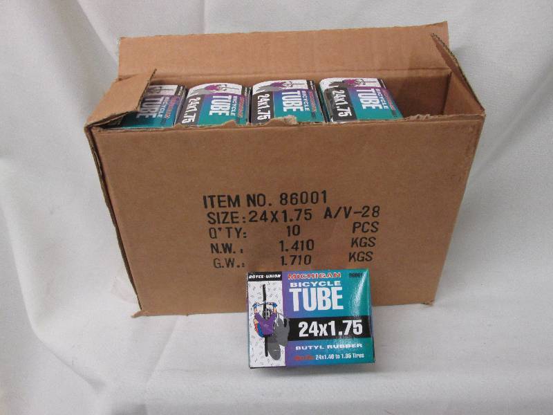 Case of 10 Michigan bicycle tubes 2...