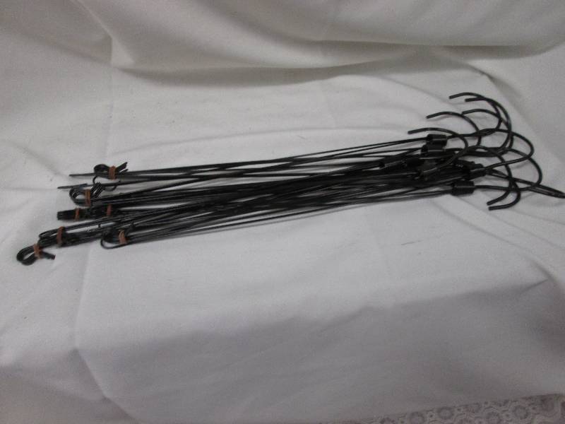 Lot of 10 wire metal pot hangers - ...