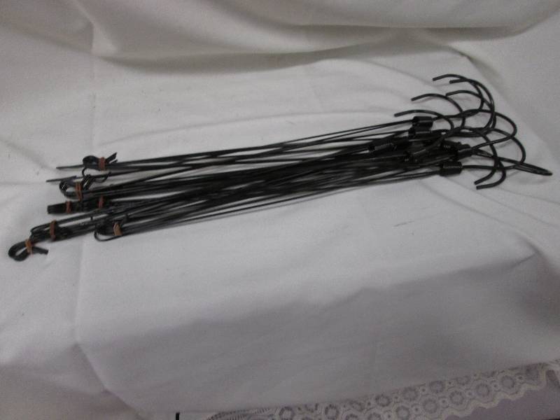 Lot of 10 wire metal pot hangers - ...