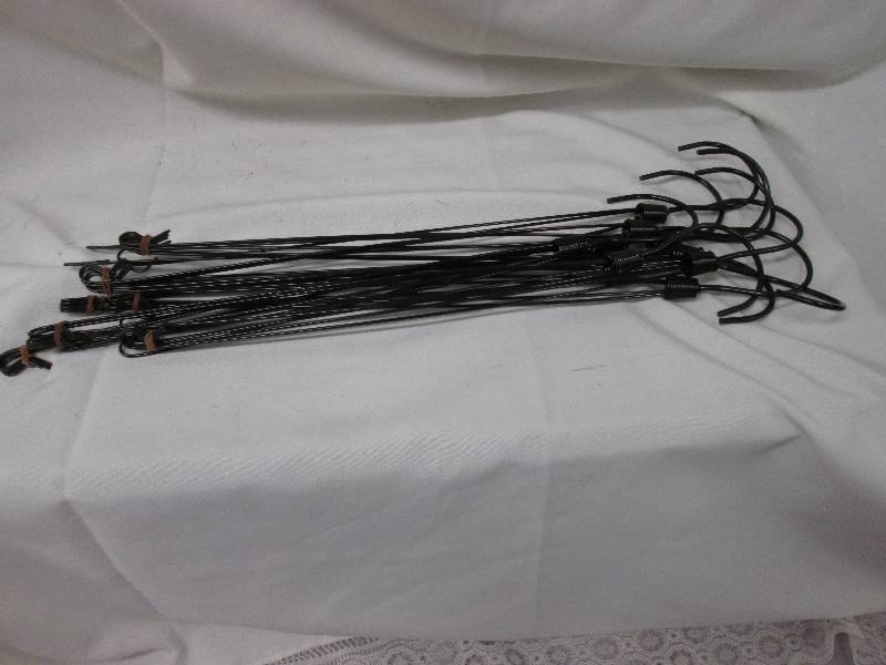 Lot of 10 wire metal pot hangers - ...