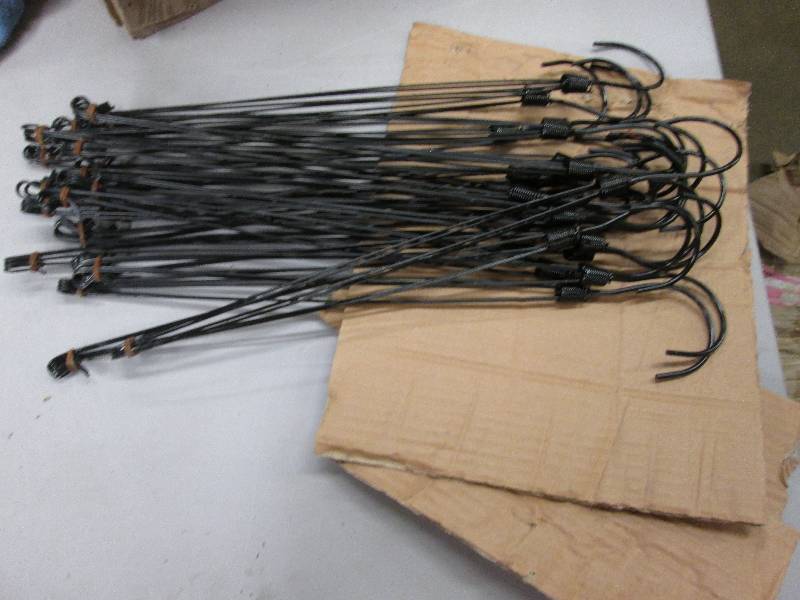 Large lot of wire metal pot hangers...