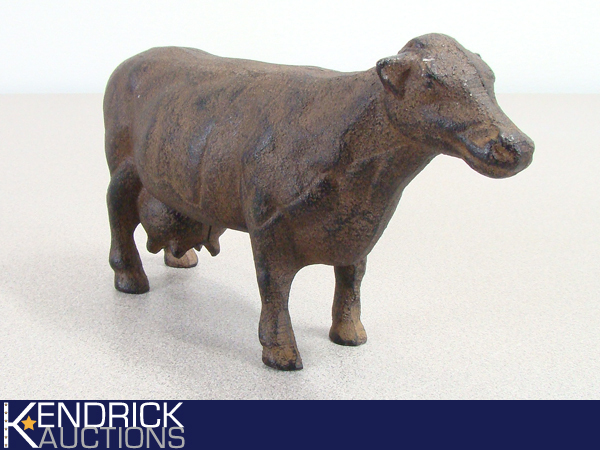 Small Vintage Cast Iron Cow Figure