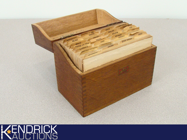 Vintage Weis Wood Recipe Box