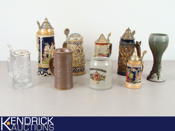 Lot of Vintage Beer Steins, and Pottery Cups