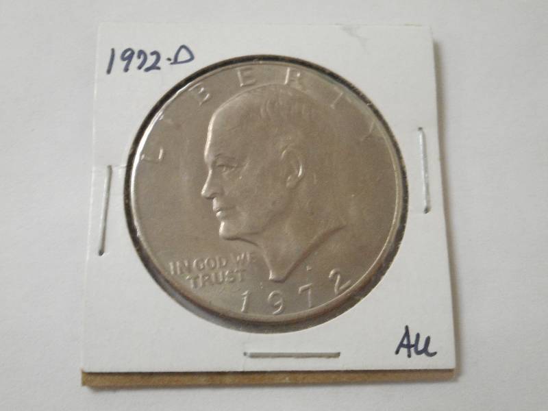 1972-D Eisenhower Dollar, AU Grade