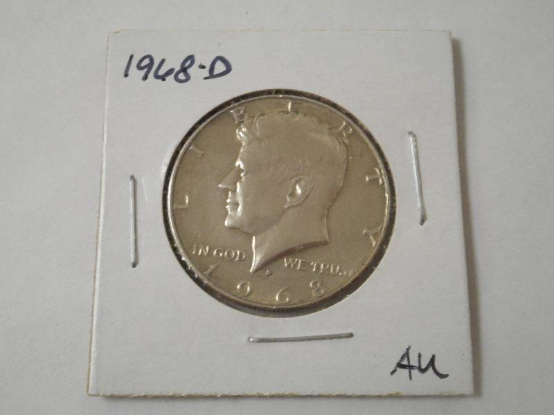 1968-D Kennedy Half Dollar, 40% Sil...