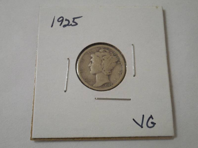1925 Mercury Head Silver Dime, Very...