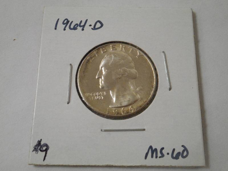 1964-D Washington Silver Quarter, M...