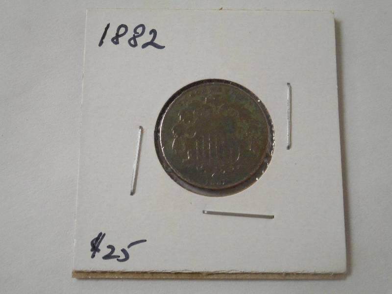 1882 Shield Nickel, Very Good Grade...