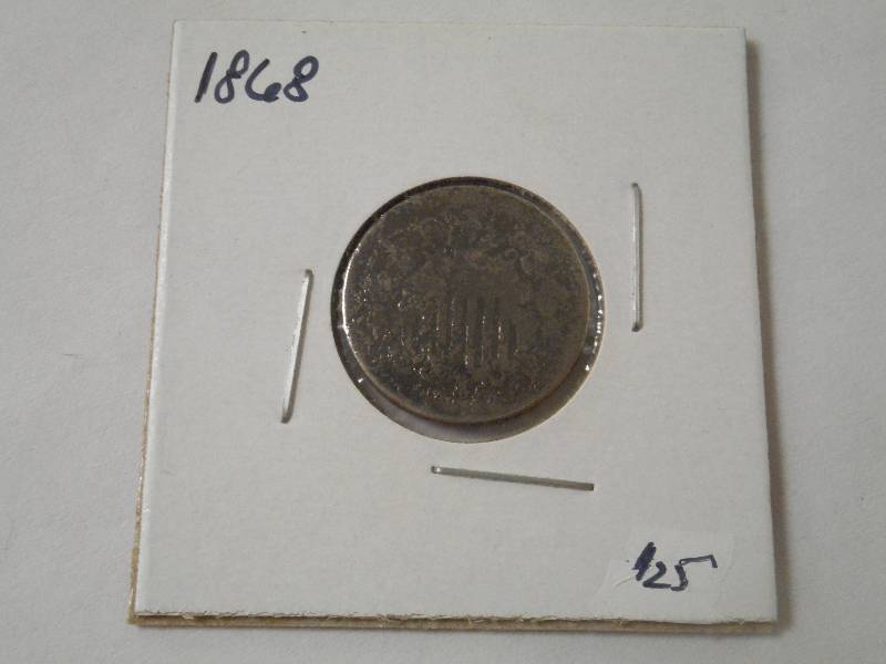 1868 Shield Nickel, Circulated ...