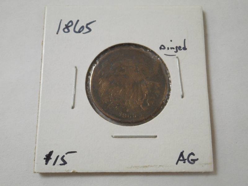 1865 Two Cent Piece, AG Grade ...