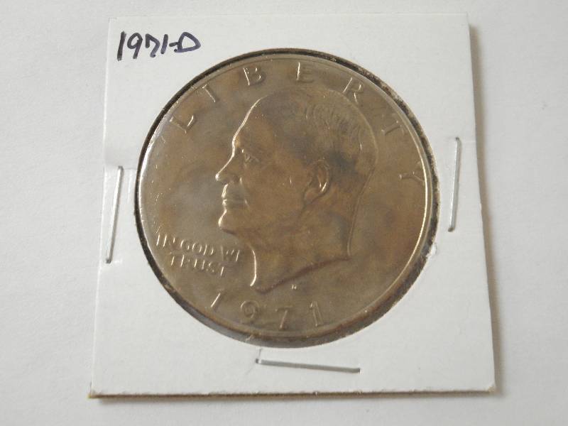 1971-D Eisenhower Dollar, AU Grade ...