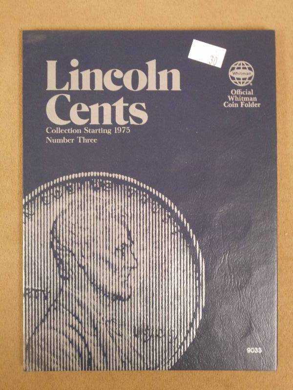 Whitman Lincon Cent Coin Folder #3,...
