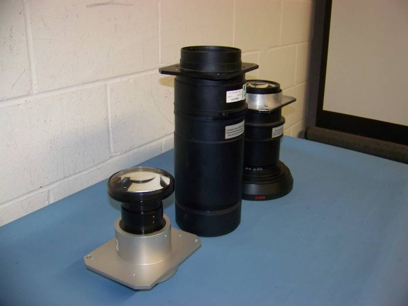 lot 76 image: (3) Barco, Projector Lenses
