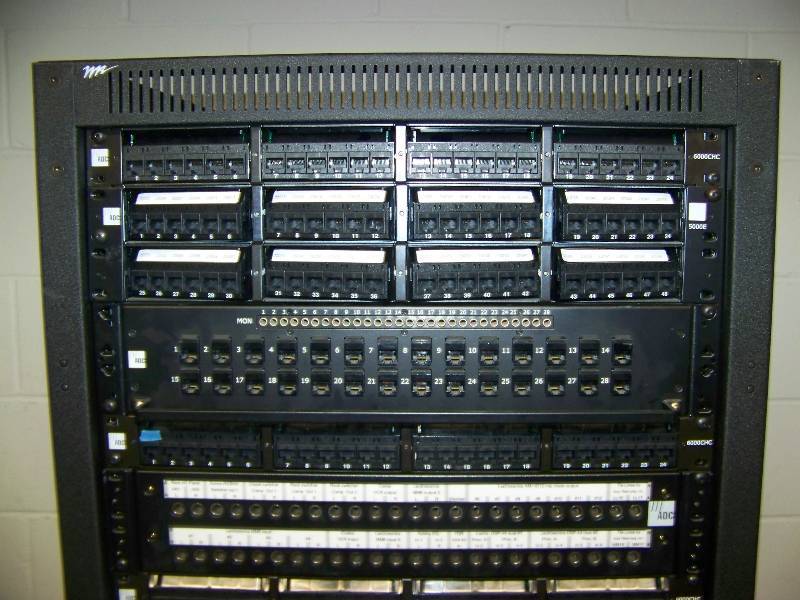 lot 60 image: Middle Atlantic, Audio  Video Equipment  Component Rack FILLED with various ADC Patch Panels