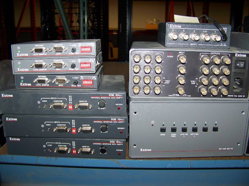 lot 58 image: (2) 8 Wide Shelves of Miscellaneous Audio  Video Items and more