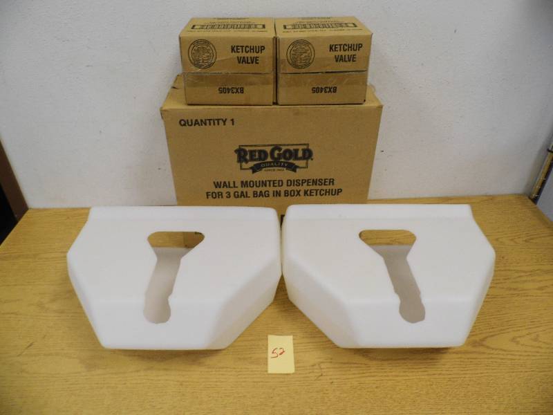 2 Wall Mount Condiment Dispensers