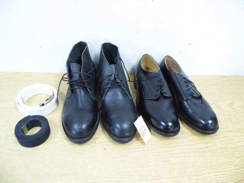 Navy Issued Shoes & Belts