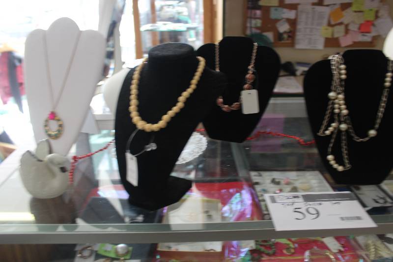 Top Shelf Lot of Jewelry w Displays