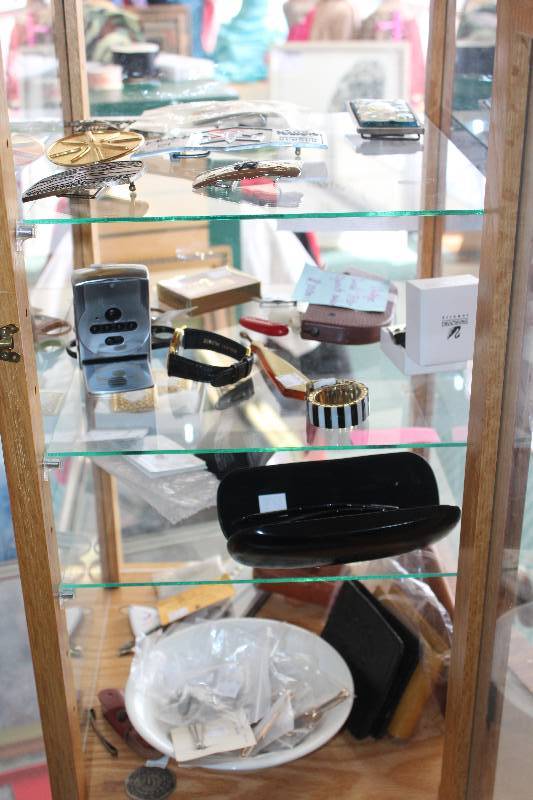 Contents of 3-Glass Shelf Display Case Including Jewelry