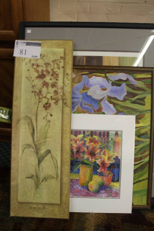 Lot of (4) Framed Wall Art