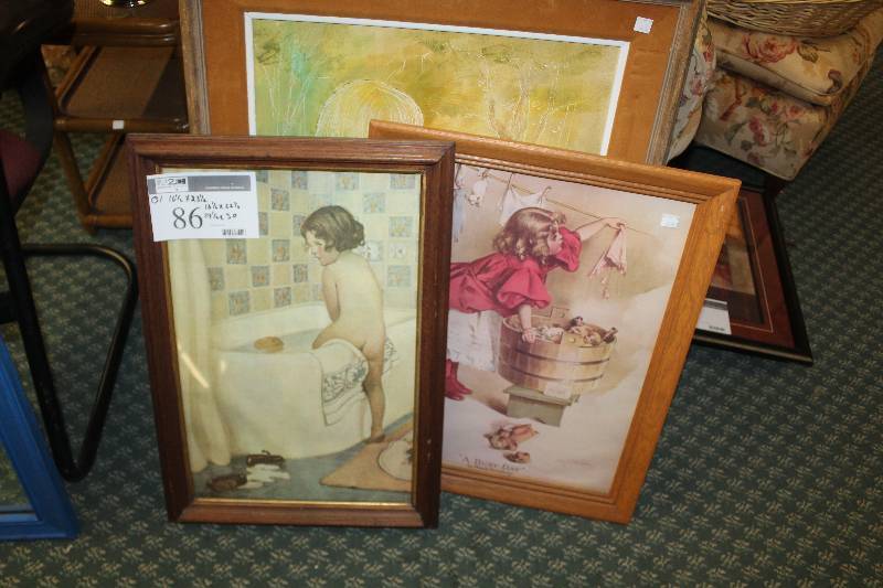 Lot of (3) Framed Wall Art