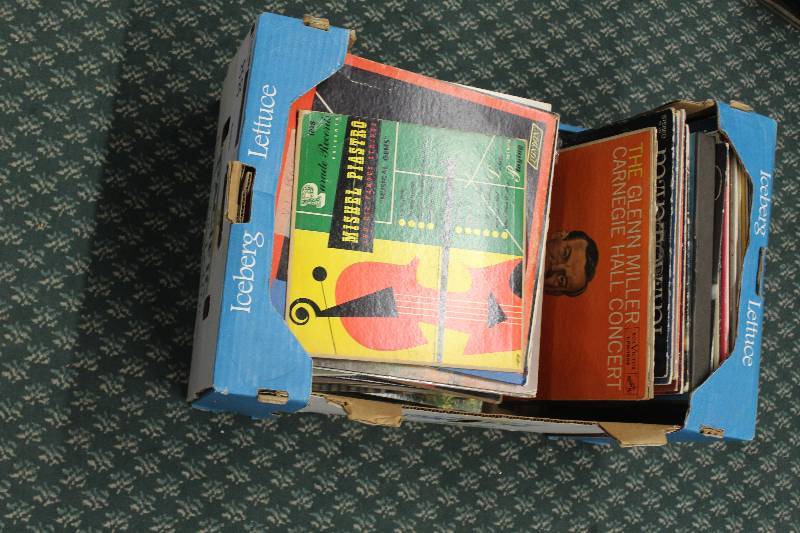 Box Lot of Record Albums