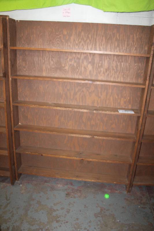 Lot of (2) 6-Shelf Book Case