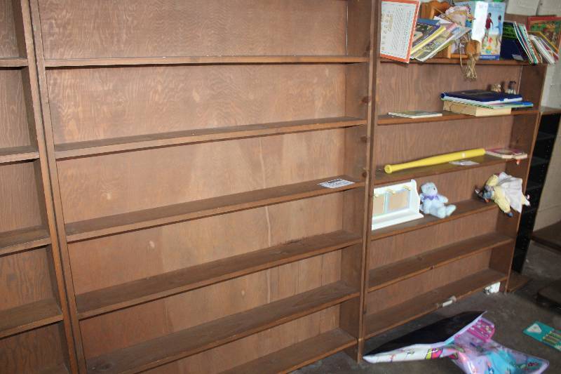 Lot of (2) 6-Shelf Book Case