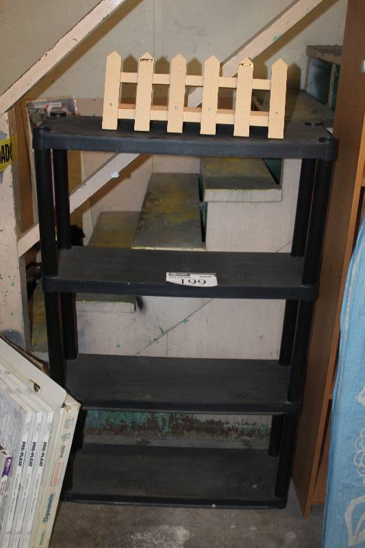 4-Shelf Plastic Rack