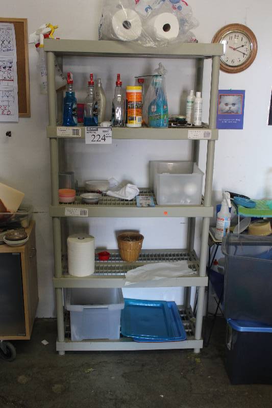 4-Shelf Plastic Rack