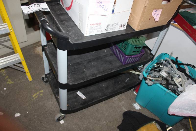 3-Shelf Metal Rolling Utility Cart
