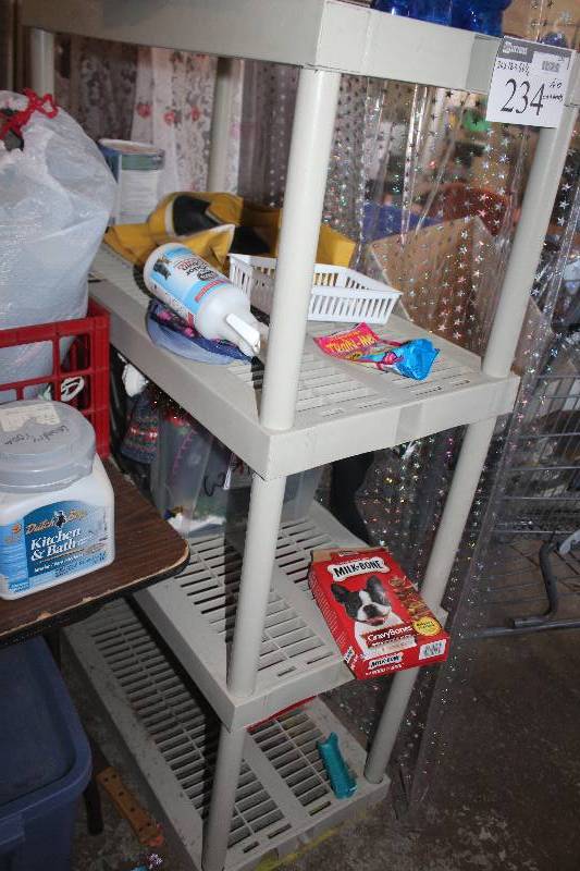 4-Shelf Plastic Rack