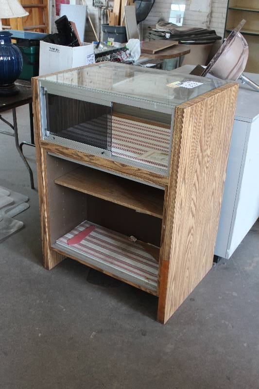 3-Shelf Glass Top Display Case
