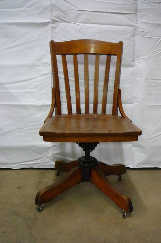 Vintage Oak Office Chair