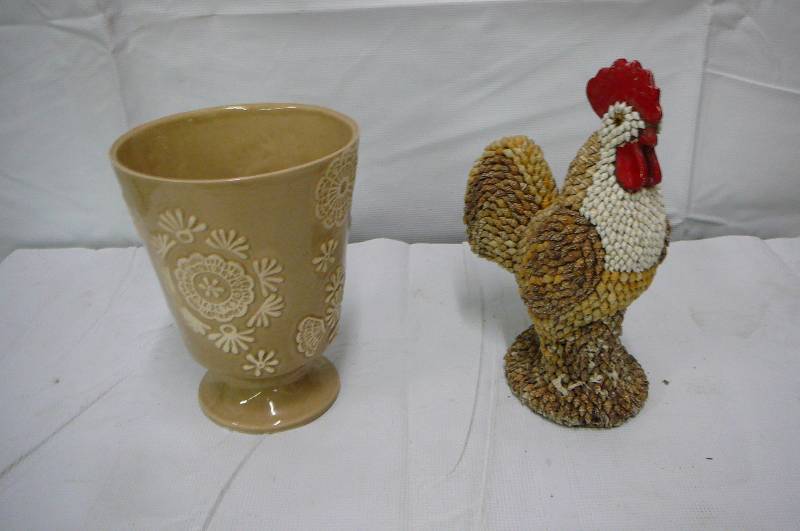 Home Dcor  Rooster & Vase