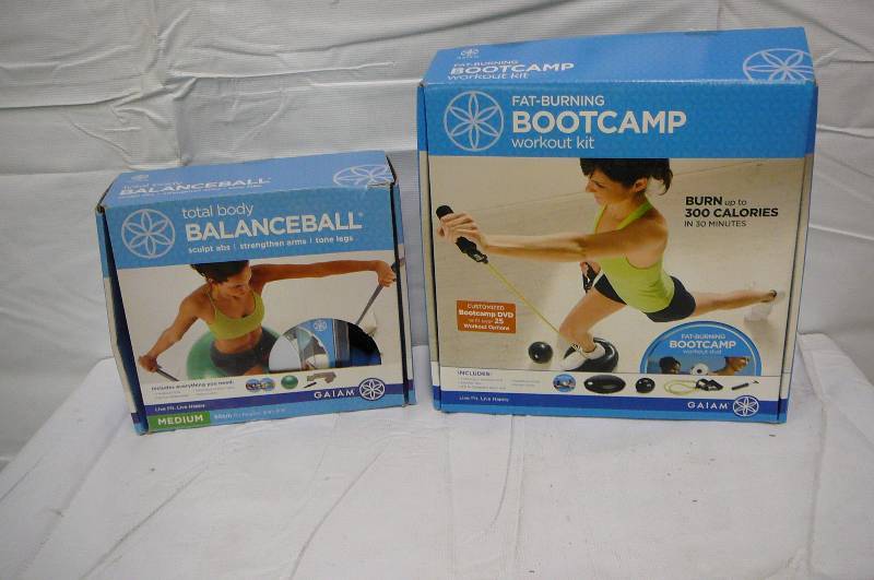 Total Body Balance Ball, Fat Burning Boot Camp Workout Kit
