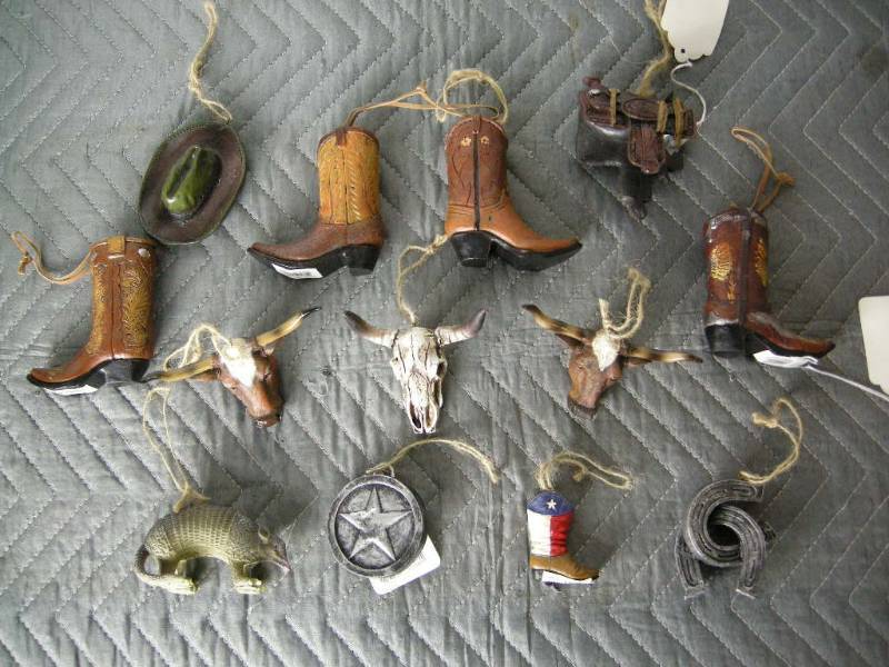 lot 38 image: Western Themed Ornaments