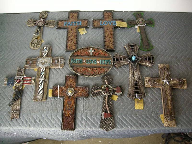 lot 87 image: Hanging Crosses