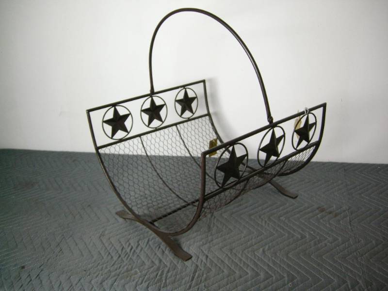 lot 94 image: Metal Star Wood Carrier