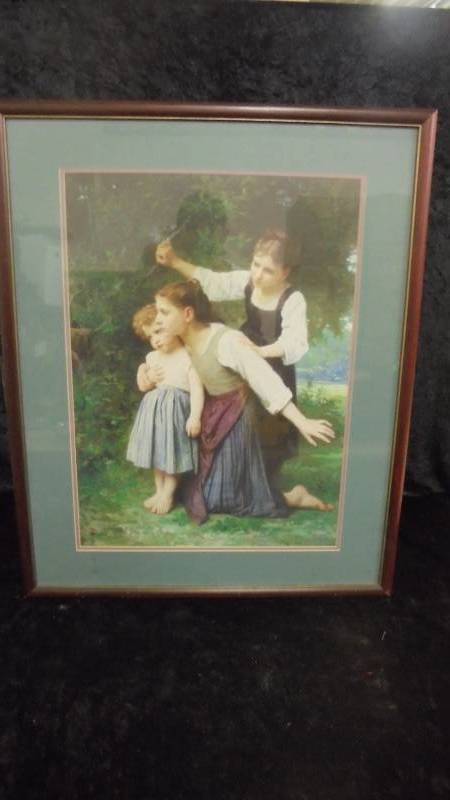 Framed Art - Girls in Trees