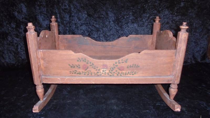 Wood Doll Cradle