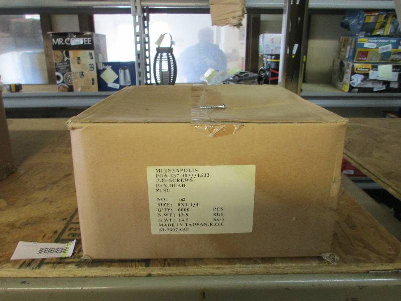 Case of new screws