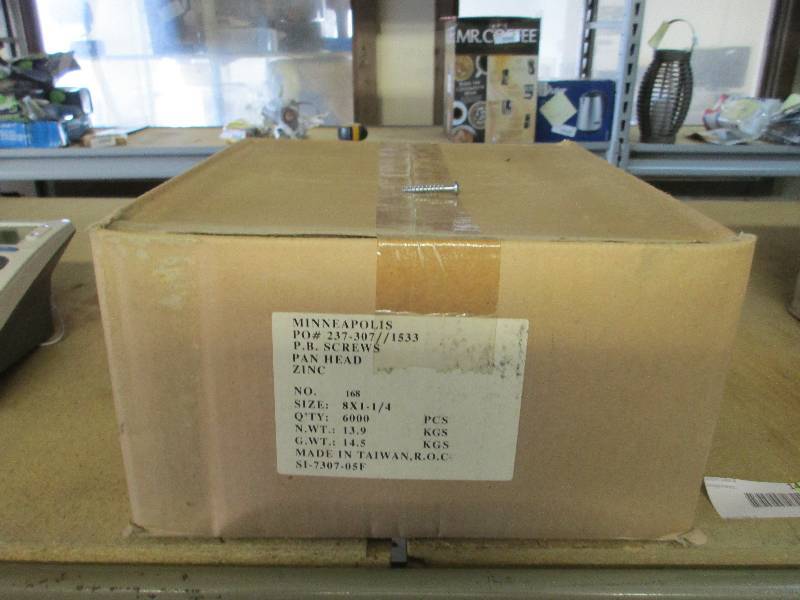 Case of new screws