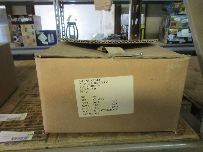 Case of new screws