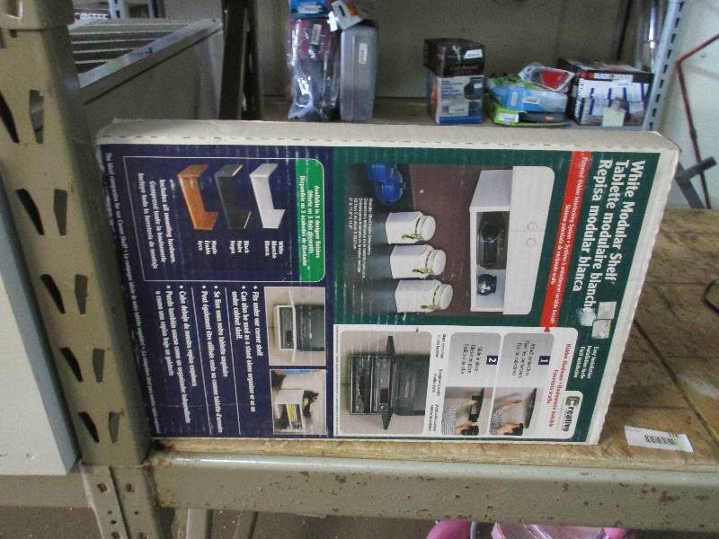 White shelf unit
