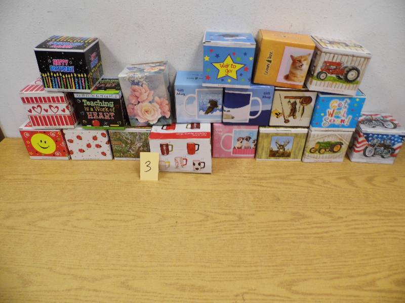 Assorted Gift Mugs in Boxes